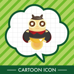 bug cartoon elements