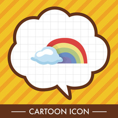 weather rainbow theme elements