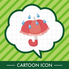 weather rainy day theme elements