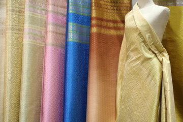 silk texture background, Thai style