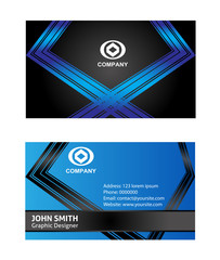 Vector business card set, elements for design

