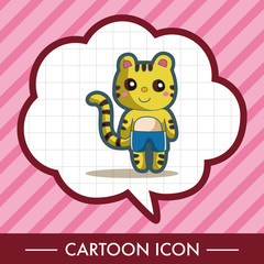 animal summer cartoon theme elements