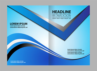 Professional business catalog template or corporate brochure design 
