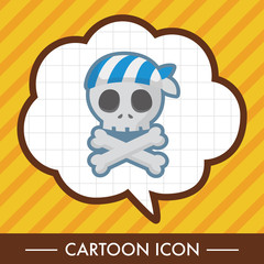 pirate skull theme elements
