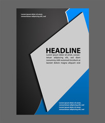 Flyer, brochure or magazine cover template
