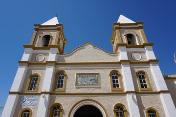 Church in town square in baja California