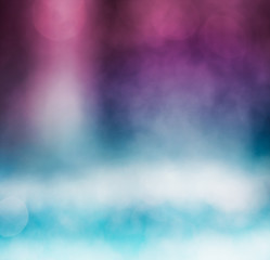 Bokeh Gradient. An abstract bokeh background with a blue to purple gradient.