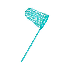 Net in turquoise design