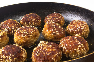 fried meat meatball