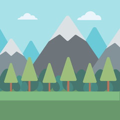 Fototapeta premium Background of mountain landscape.