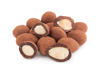 Chocolate candy with almond