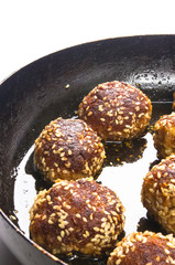 fried meat meatball
