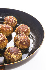 fried meat meatball
