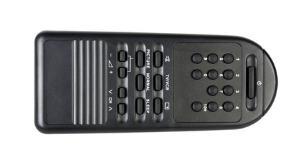 TV remote control isolated