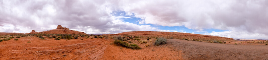 Desert landscape panorama. Location: Arizona, USA