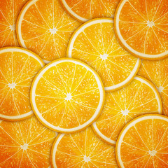 Orange fruit slices background