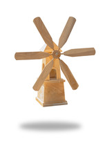 Wooden model of the home turbines