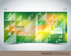 Square cover design template, vector brochure, flyer. Can be used as concept for your graphic design