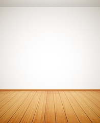 detailed wood floor and white wall