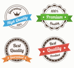 Collection of premium quality vintage labels in color