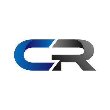Modern Simple Initial Logo Vector Blue Grey cr