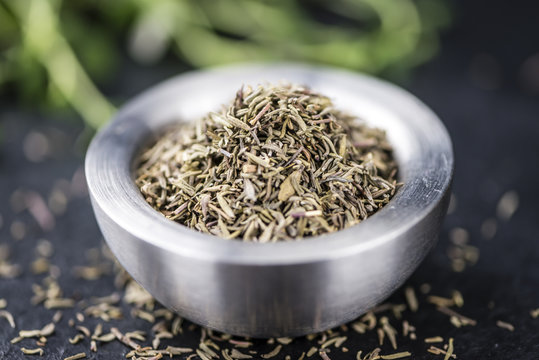 Portion of dried Thyme