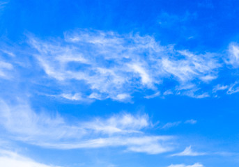 Naklejka na ściany i meble White clouds up in the blue sky