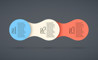 abstract vector background with infographic steps