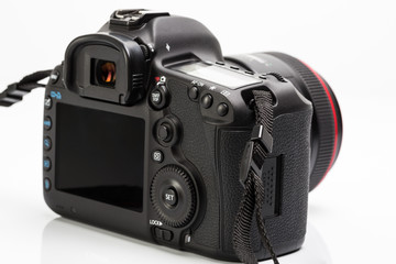 Professional modern DSLR camera - obrazy, fototapety, plakaty