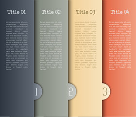 vector background number options banner