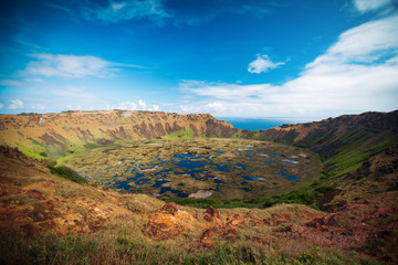 volcano on Easter Island