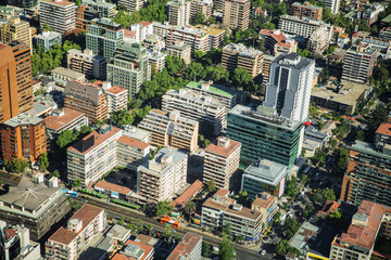 Panoramic view of Santiago de Chile