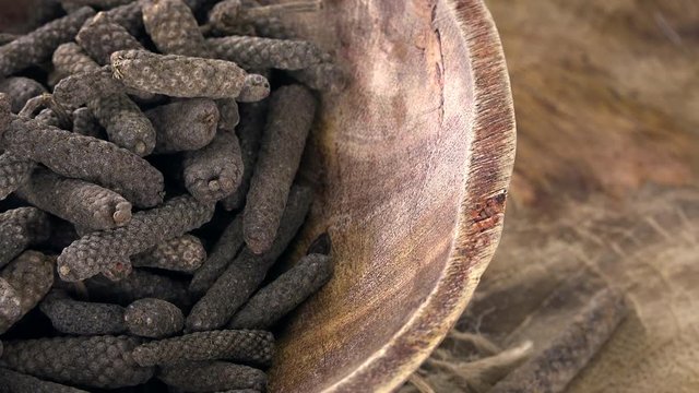 Portion of long Pepper as seamless loopable 4K UHD footage