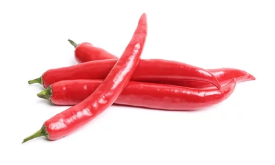 Fotobehang Red chili pepper © babybamboostudio