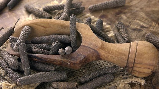 Portion of long Pepper as seamless loopable 4K UHD footage