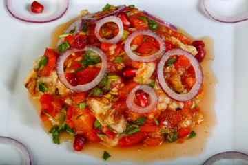 Grilled vegetables salad