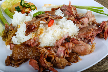 Pork with rice
