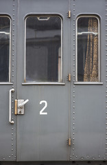 Old train car door
