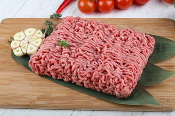 Micned raw Beef