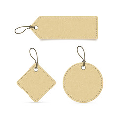 recycled paper label set