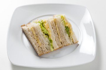 Mixed vegetarian sandwiches