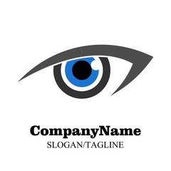 Eye vector logo icon