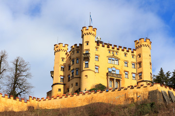 The castle of Hohenschwangau in Germany. Bavaria