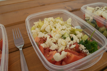 Salad, vegetables, vegetarian meals