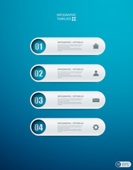 infographics options banner design