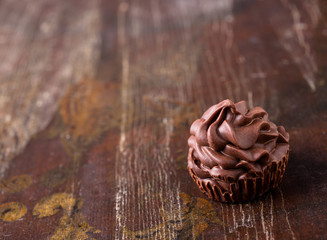 Brown chocolate candy