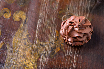 Brown chocolate candy