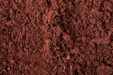 ground coffee as a background close-up macro