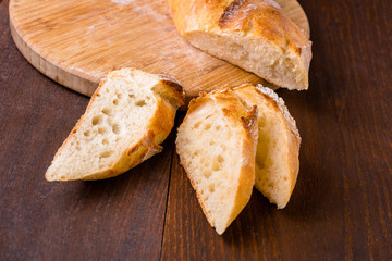 White french baguette