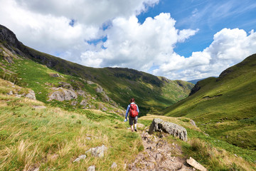 Fototapeta na wymiar Walking in the Lake District